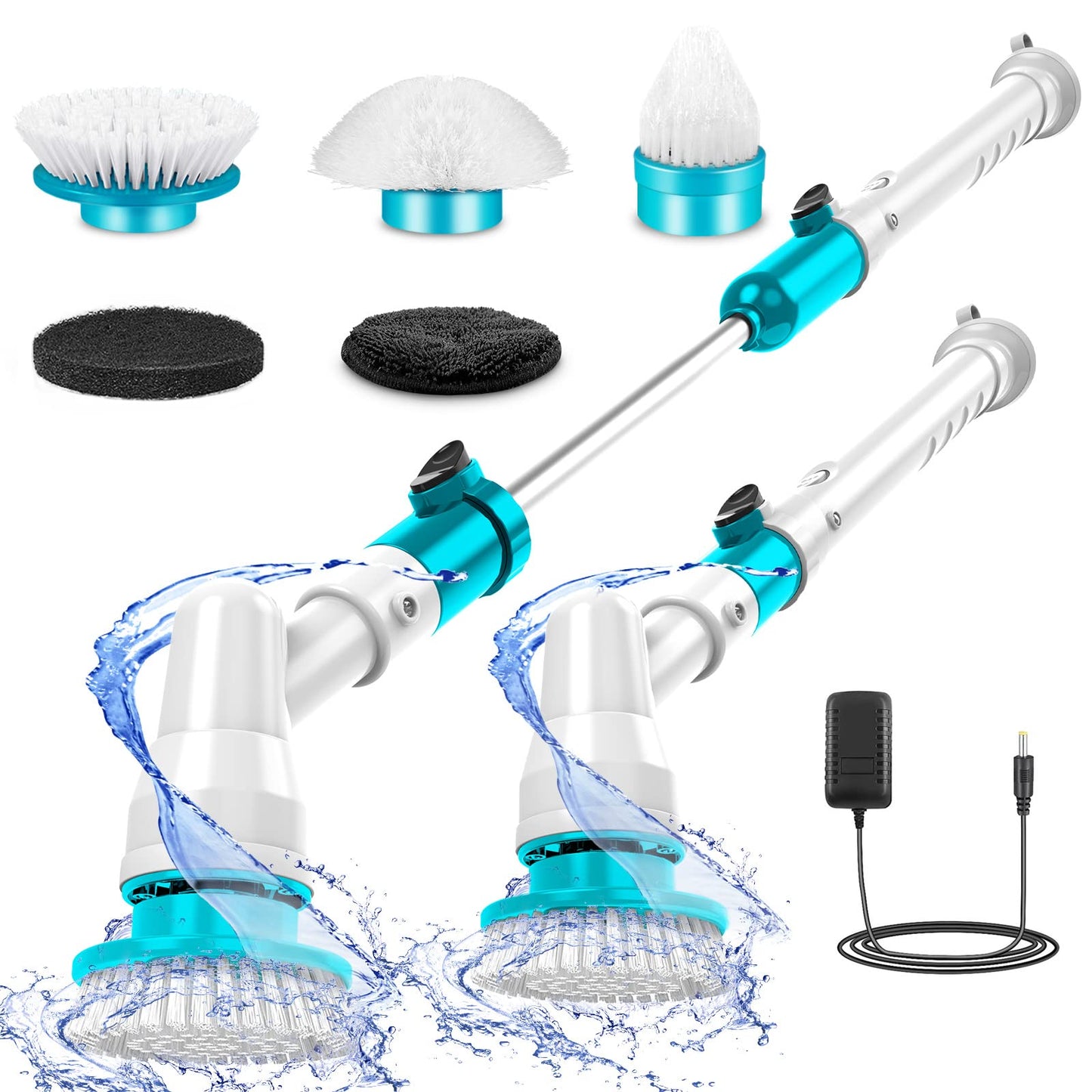 Rechargeable Spin Scrubber Long Handle Cleaning Brush (free home delivery)